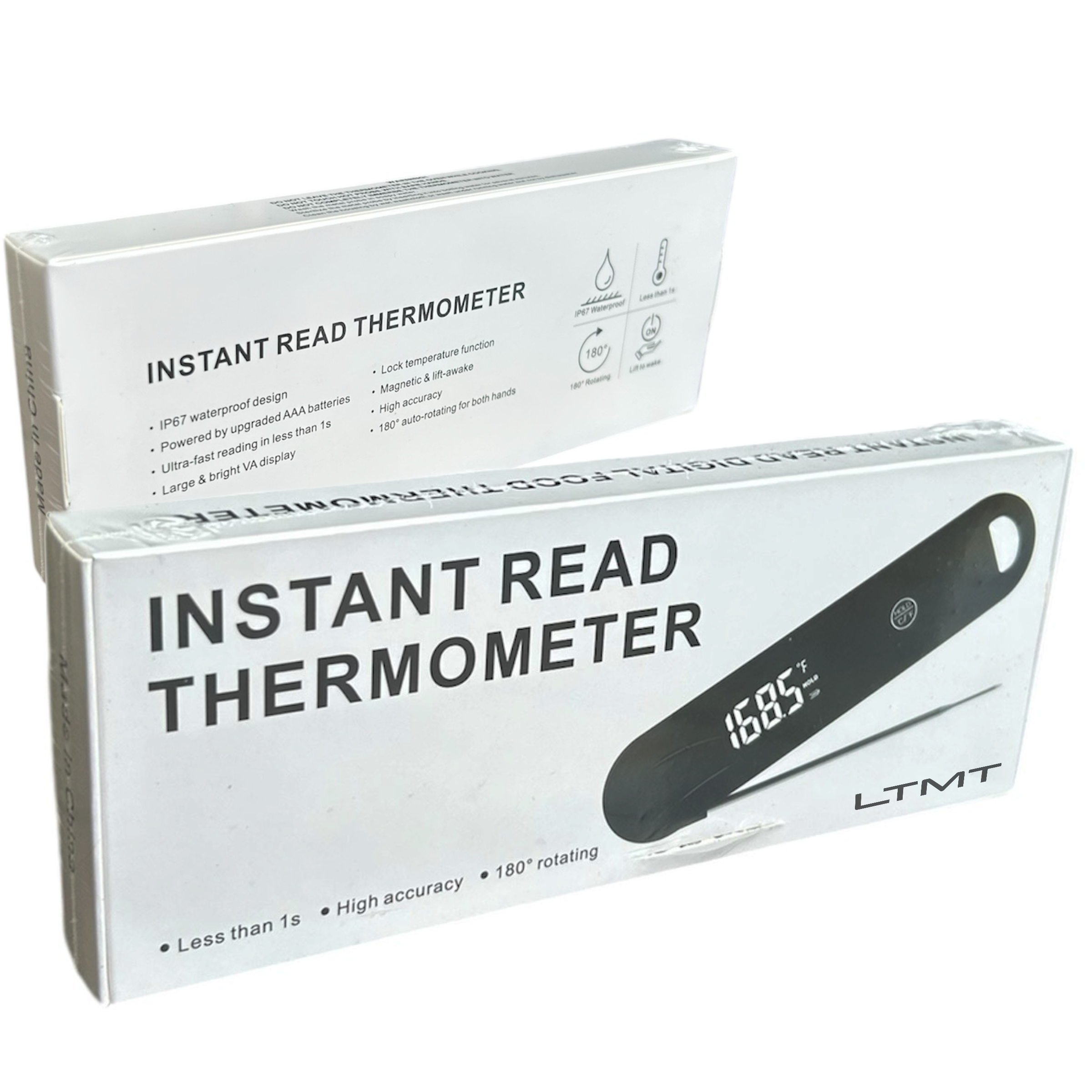 LTMT® - Instant Pro - Zwart - BBQ Thermometer – Vleesthermometer Draadloos - Professionele Thermometer