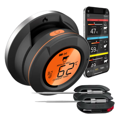 LTMT® - Dome BBQ Vleesthermometer - BBQ thermometer met App