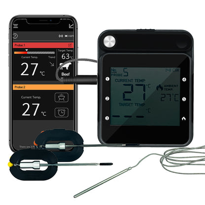 LTMT® - BBQ Thermometer Smart - BBQ thermometer met App en Wi-Fi