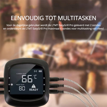 LTMT® - EasyBBQ Pro BBQ Vleesthermometer - BBQ thermometer met App - LTMT Nederland